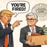 Trump Cartoon Fed powell