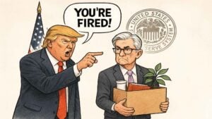 Trump Cartoon Fed powell