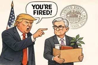 Trump Cartoon Fed powell