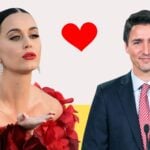 Katy Perry and Justin Trudeau kiss